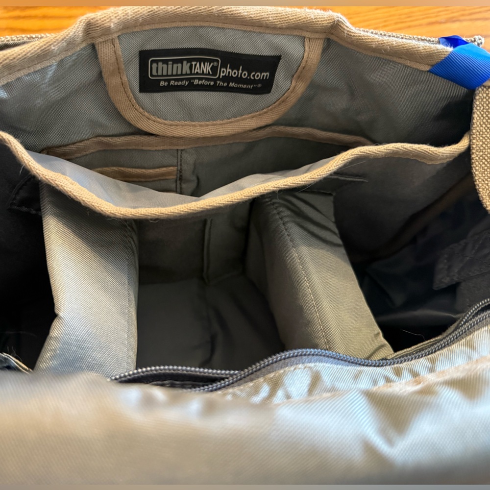 Beige Think Tank Camera Shoulder Bag